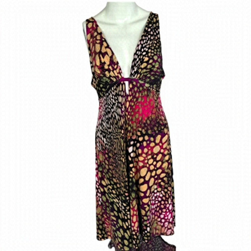 Natori Multicolored Jersey Sleeveless Dress